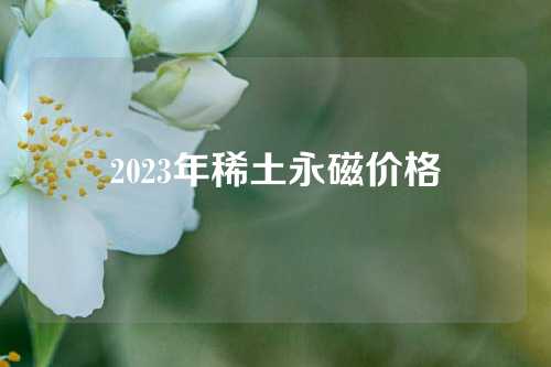 2023年稀土永磁价格