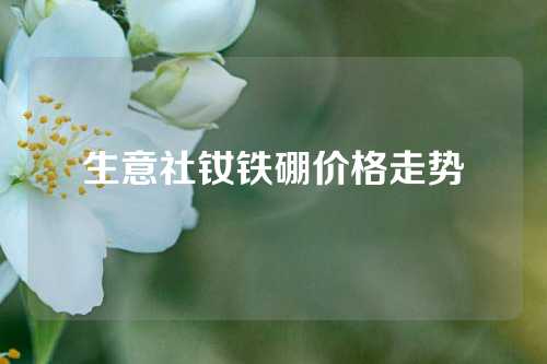 生意社钕铁硼价格走势