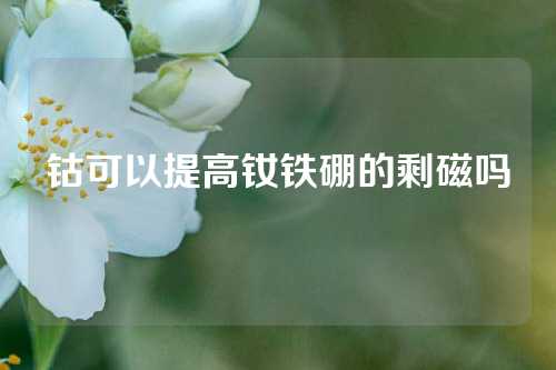 钴可以提高钕铁硼的剩磁吗