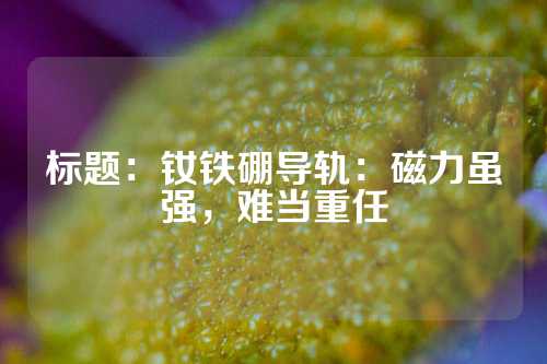 标题：钕铁硼导轨：磁力虽强，难当重任