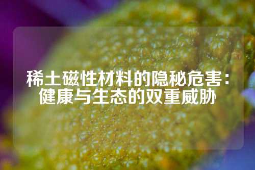 稀土磁性材料的隐秘危害：健康与生态的双重威胁