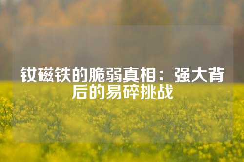 钕磁铁的脆弱真相：强大背后的易碎挑战